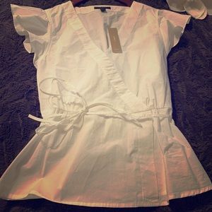 Jcrew blouse! Size4, never worn, wrap affect